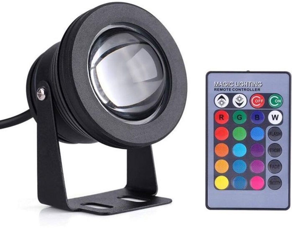 LED-spots voor in de tuin of bij het zwembad - Waterdichte, inbouwbare zwembadverlichting, RGB-kleurveranderende LED-spots voor buiten