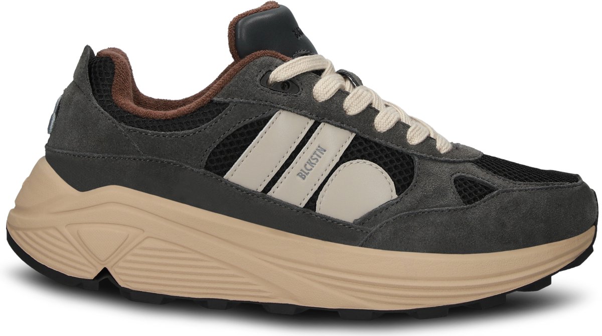 Blackstone V-RILEY - GG675 Asphalt - Runner Sneaker - Man - Grey - Maat: 40