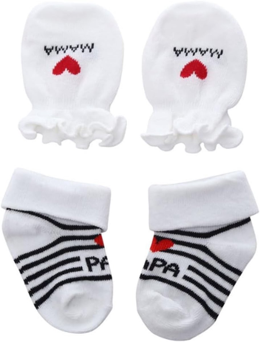 Sokjes voor Pasgeborenen 0-6 Maanden, Antislip Katoenen Sokken met Grappige Teksten, Perfect als Geboorte- of Verjaardagscadeau voor Baby's