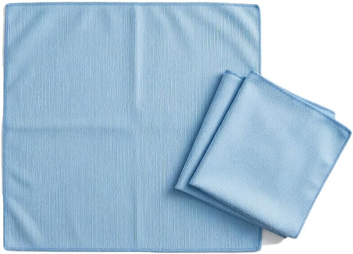 Set van 3 streepvrije microvezel glaspoetsdoeken, 40 x 40 cm, ideaal voor ramen, spiegels en auto, pluisvrij en perfect voor keuken en badkamer