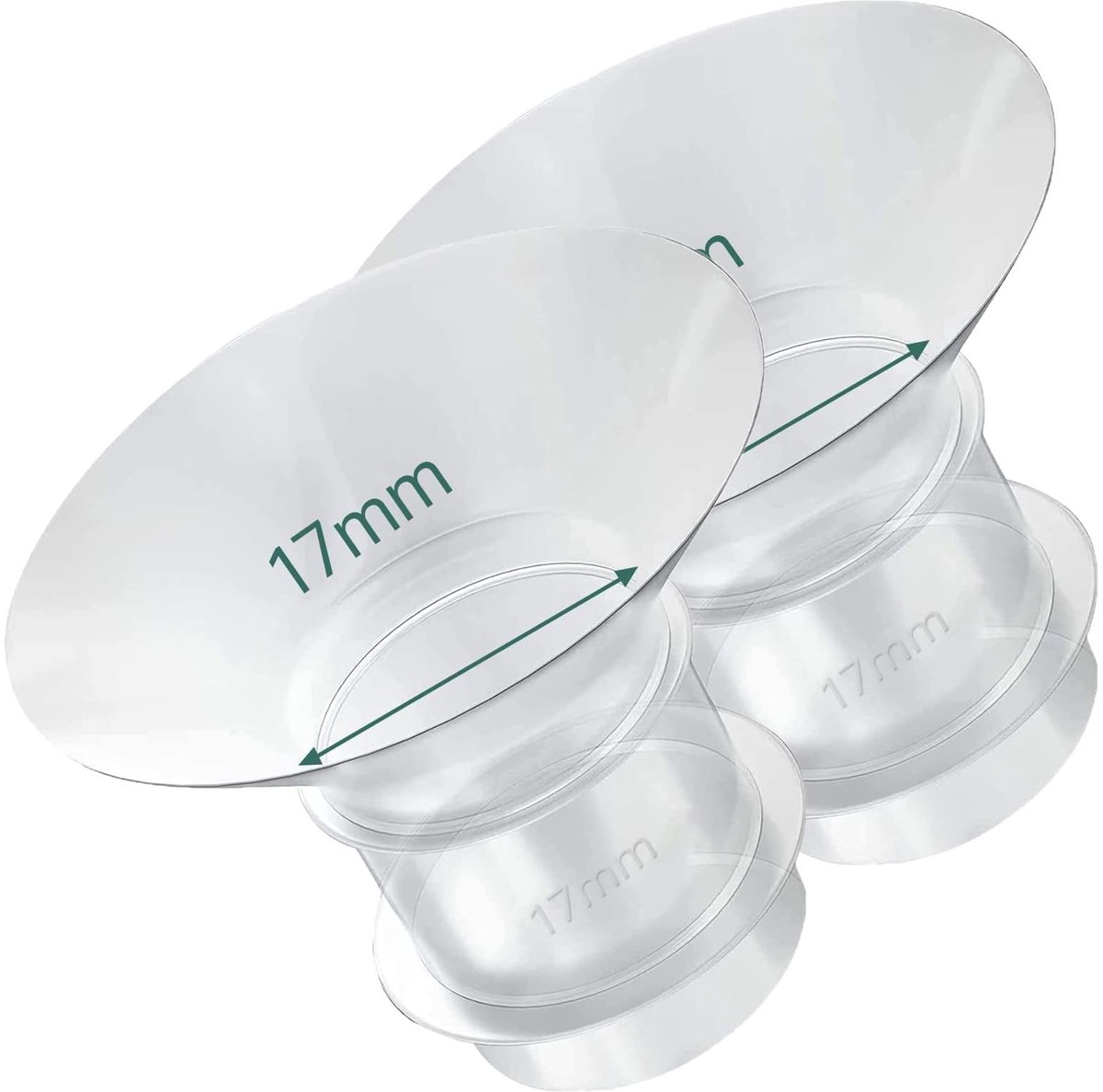 Solidchoice - 17mm Flange Inserts voor 24mm Silicone Borstkappen