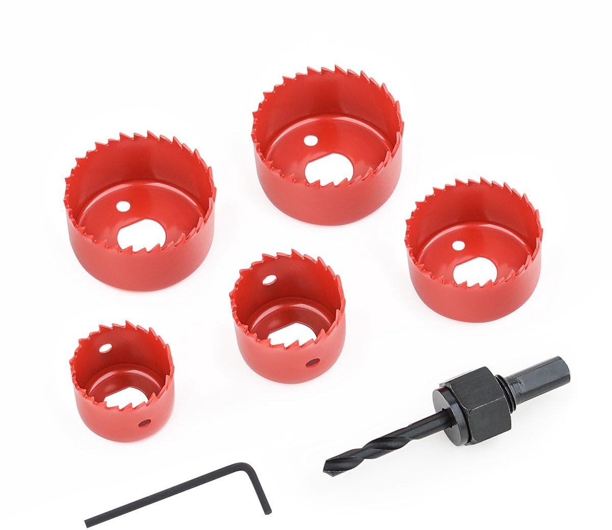 Solidchoice - Set van 7 Hole Saws van Hoogwaardig Carbonstaal