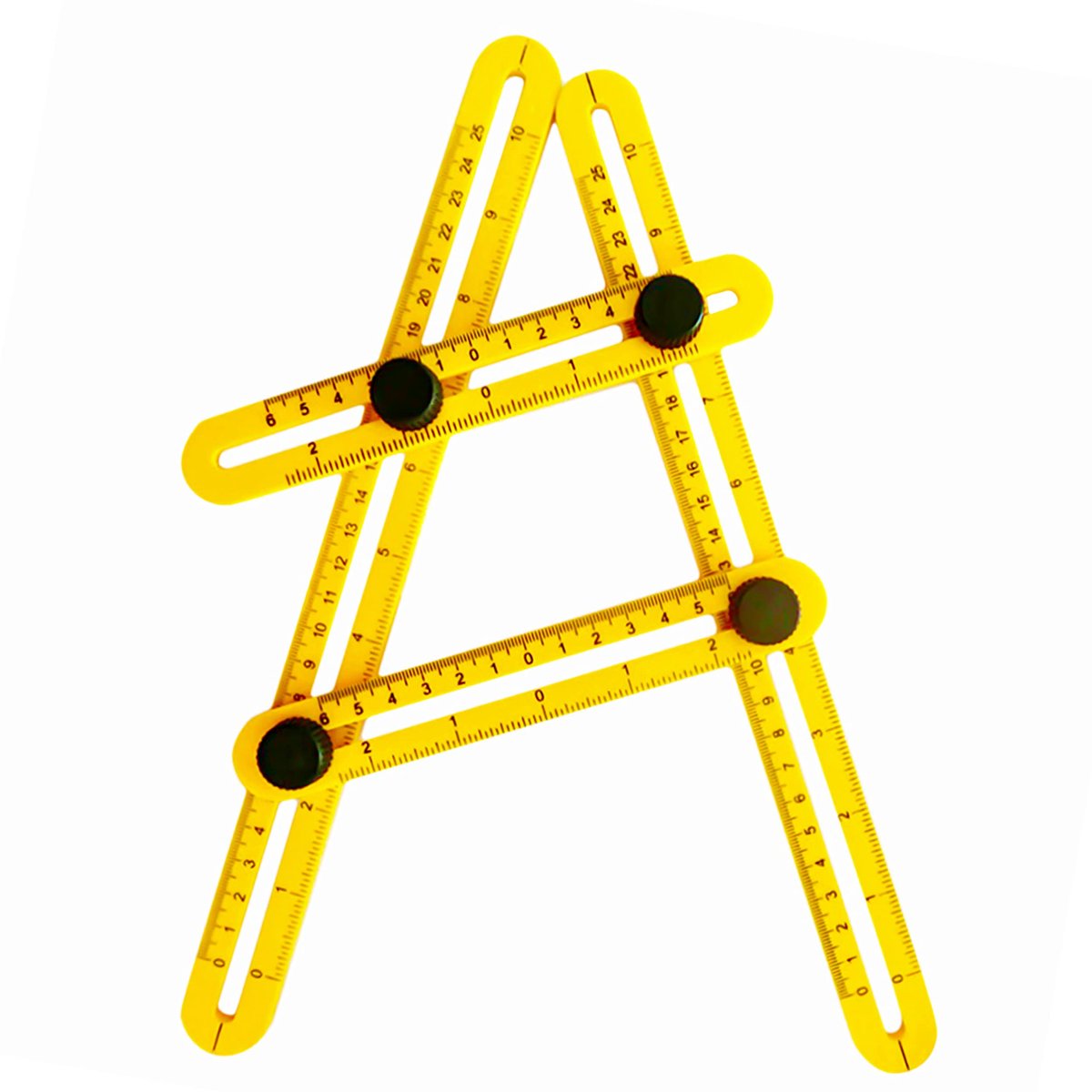 Hoekmeter verstelbaar - Vierzijdige multi hoekmeter - Hoekliniaal - Hoekmal - Gereedschap - Duimstok - Hoek aftekenen - Vloer leggen - Meetliniaal - Hoek meten - Multi-angle ruler - Jonyx