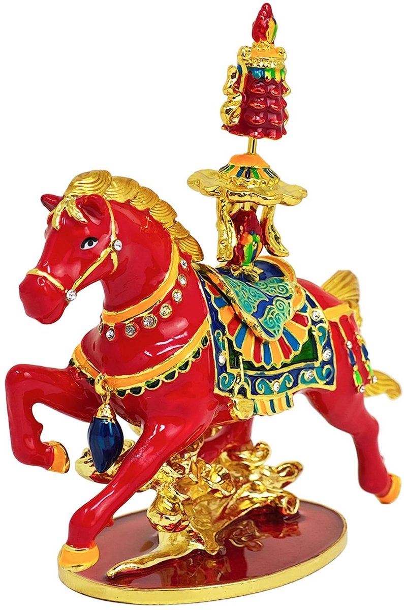 Solidchoice - Tibetan Windhorse Amulet voor Succes en Kracht