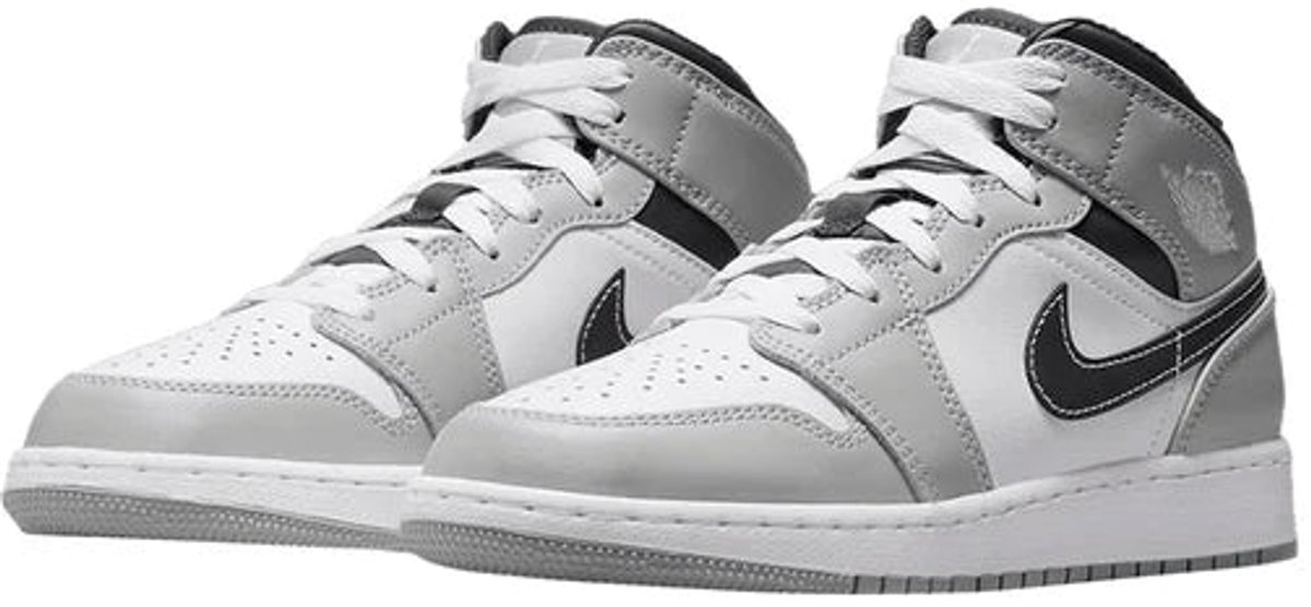 Jordan 1 Mid Light Smoke Grey (GS)