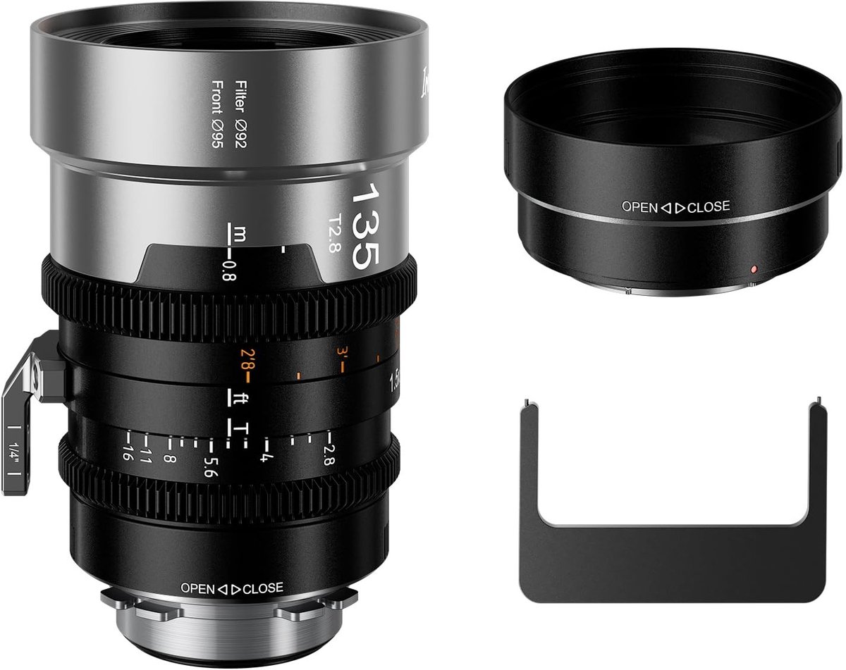 Solidchoice - Anamorfe Bioscooplens T2.8 1,5x - 135 mm Handmatige Focus