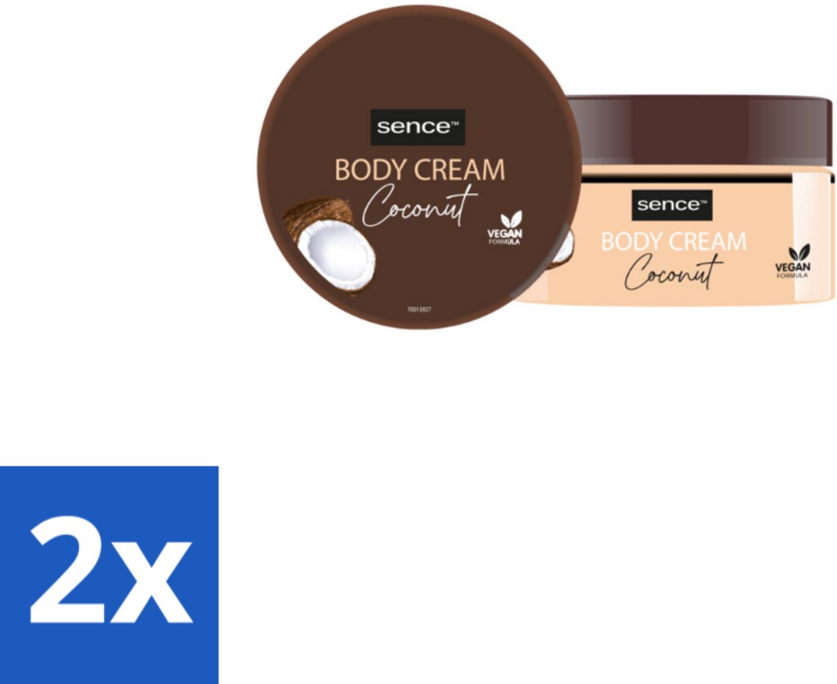 2 x Sence Bodycrème Coconut 200 ml - Kokosolie - Lichaamscrème - Hydratatie - Huidverzorging - Kokosgeur