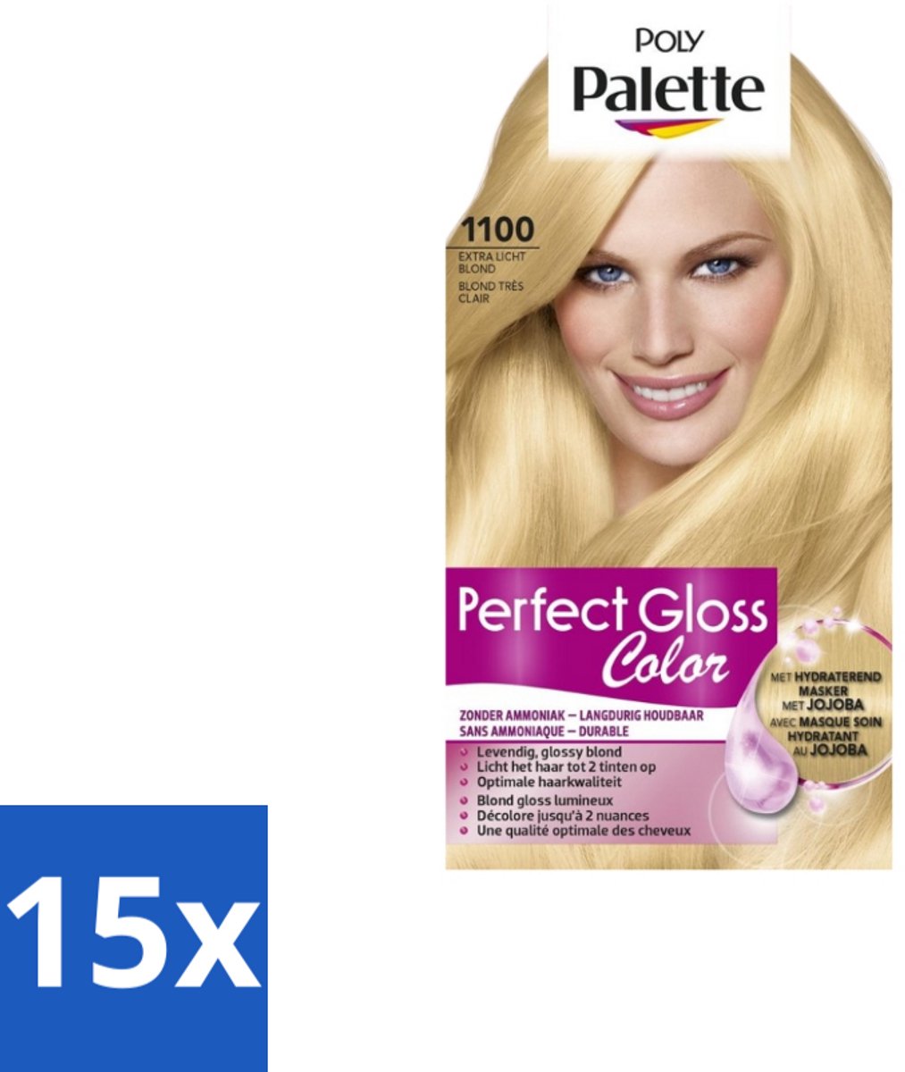 Poly Palette – Haarverf – 1100 Extra Licht Blond – 115 ml - Bulkverpakking - 15 stuks