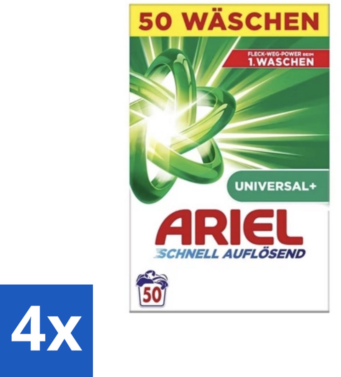 Ariel – Waspoeder – Original – 3 kg – 50 wasbeurten - Voordeelverpakking - 4 stuks