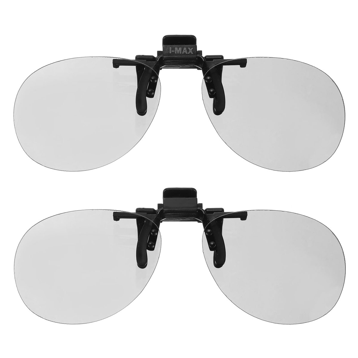 QUARKZMAN 2 stuks gepolariseerde 3D-brillen om op te steken, rond, 3D-bril voor bioscoop, real-D/image maximum - ShopVlot