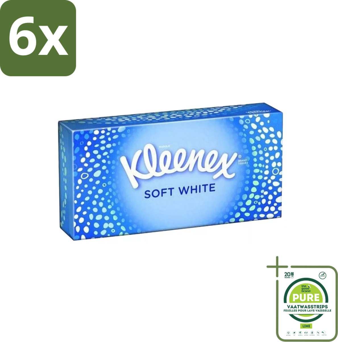Kleenex - Tissues - Soft White - 70 Tissues - Voordeelverpakking - 6 stuks - Tissue - Tissues
