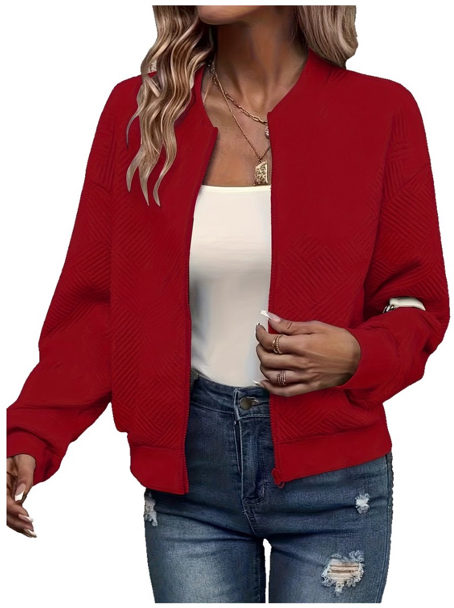 Currero Vest Dames Met Rits Sweater Cardigan Gebreid Sweaters Hoodie Warme Trui Lange Mouw Bordeauxrood