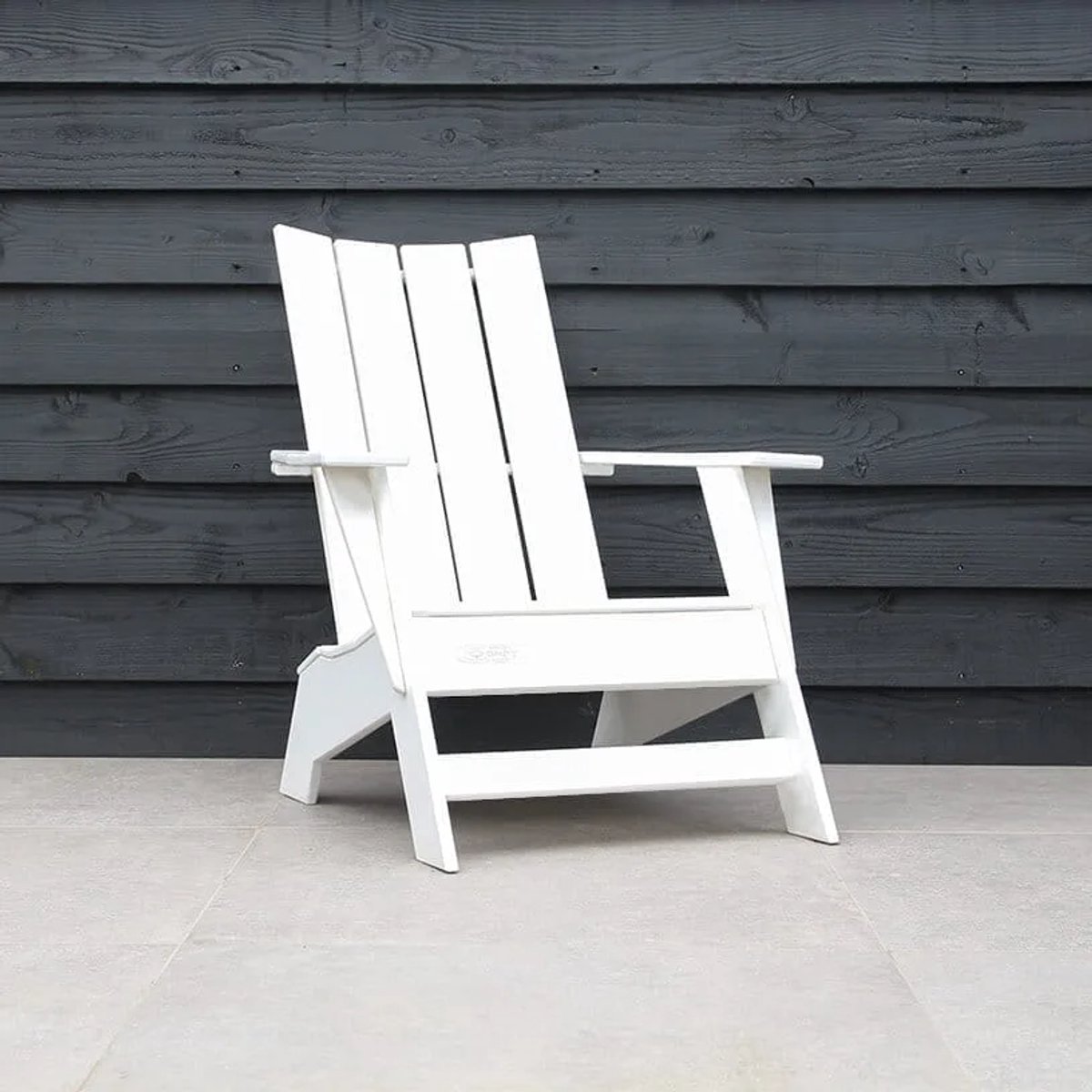 Originele Moderne Adirondack Tuinstoel | Kunststof | Wit | 10 jaar garantie | Binnen 2-5 werkdagen geleverd | Canada Comfy Chair