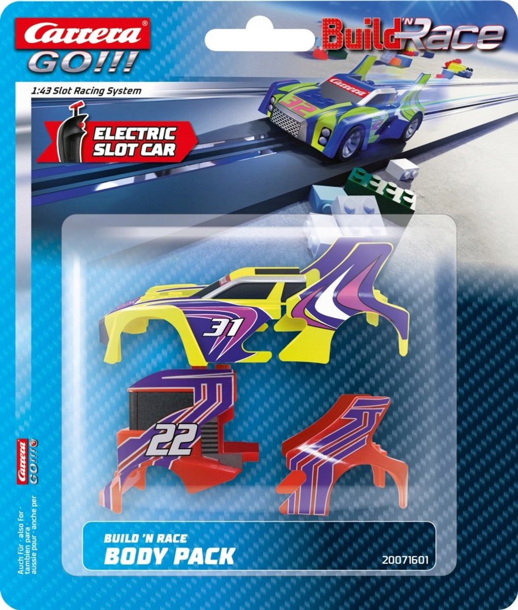 Carrera GO!!! Build 'n Race bodypack 2x Auto Schaal 1:43