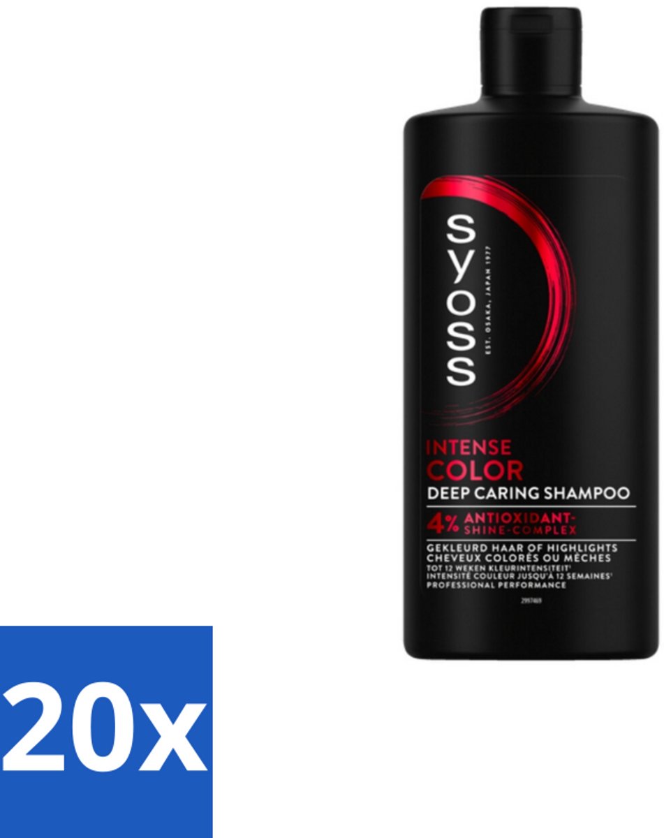 20 x Syoss Color Shampoo 440 ml - Kleurbeschermende Shampoo - Gekleurd Haar - Highlights - Kleurvervaging - Glans