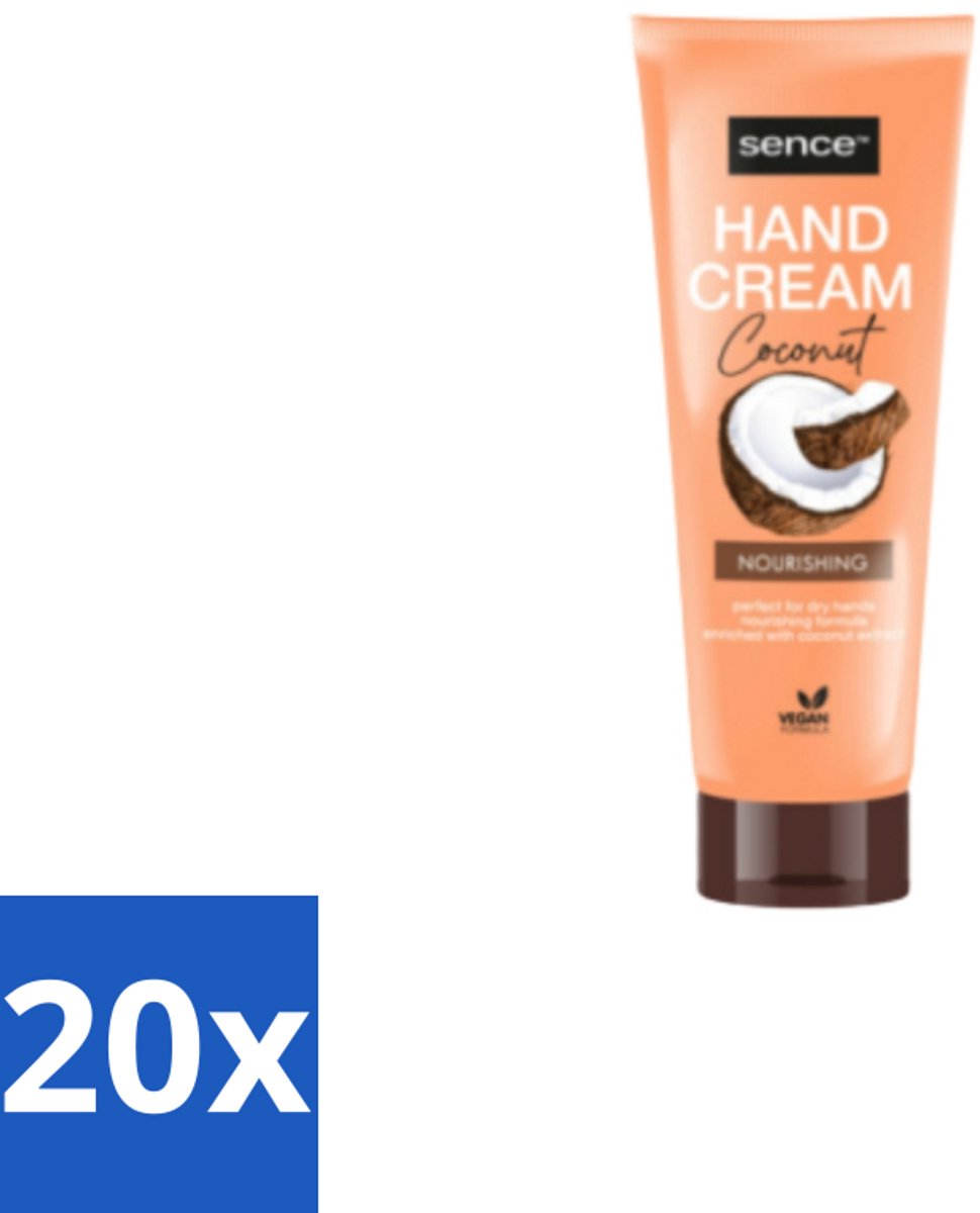 20 x Sence – Handcrème – Coconut Nourishing – 75 ml - Voordeelverpakking - 20 stuks