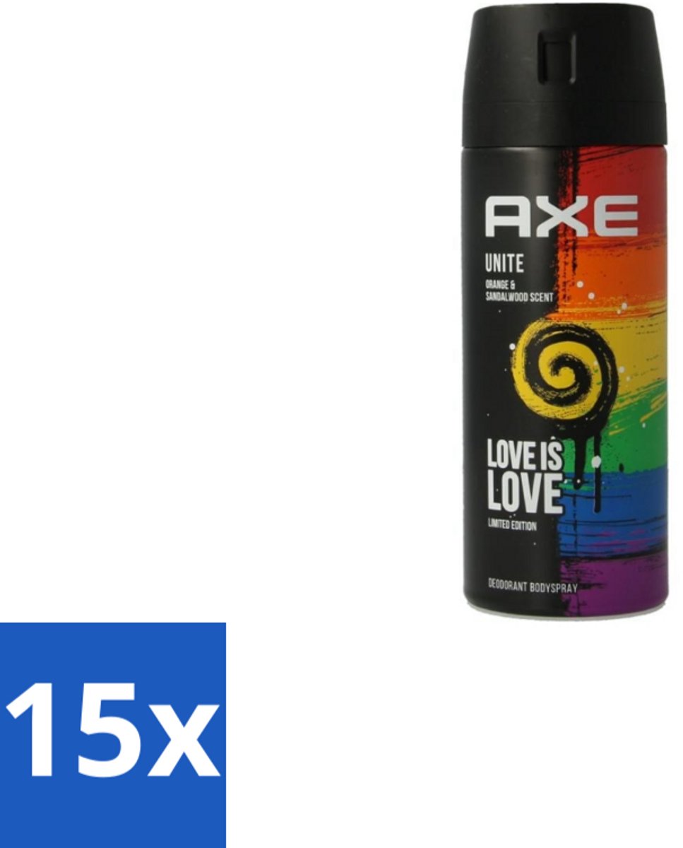 Axe – Deodorant Spray – Unite – 150 ml - Bulkverpakking - 15 stuks