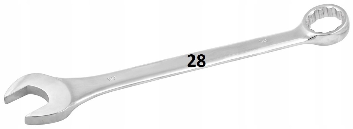 Powerbuilt Ringsleutel 28mm Cr-V - Professioneel Gereedschap