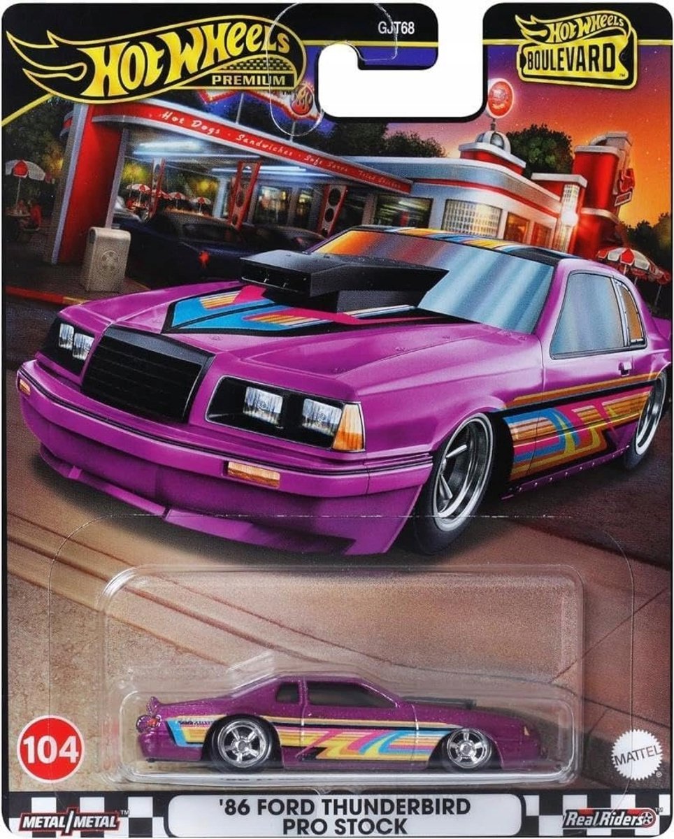 Hot Wheels Premium Boulevard - '86 Ford Thunderbird Pro Stock - speelgoedvoertuig