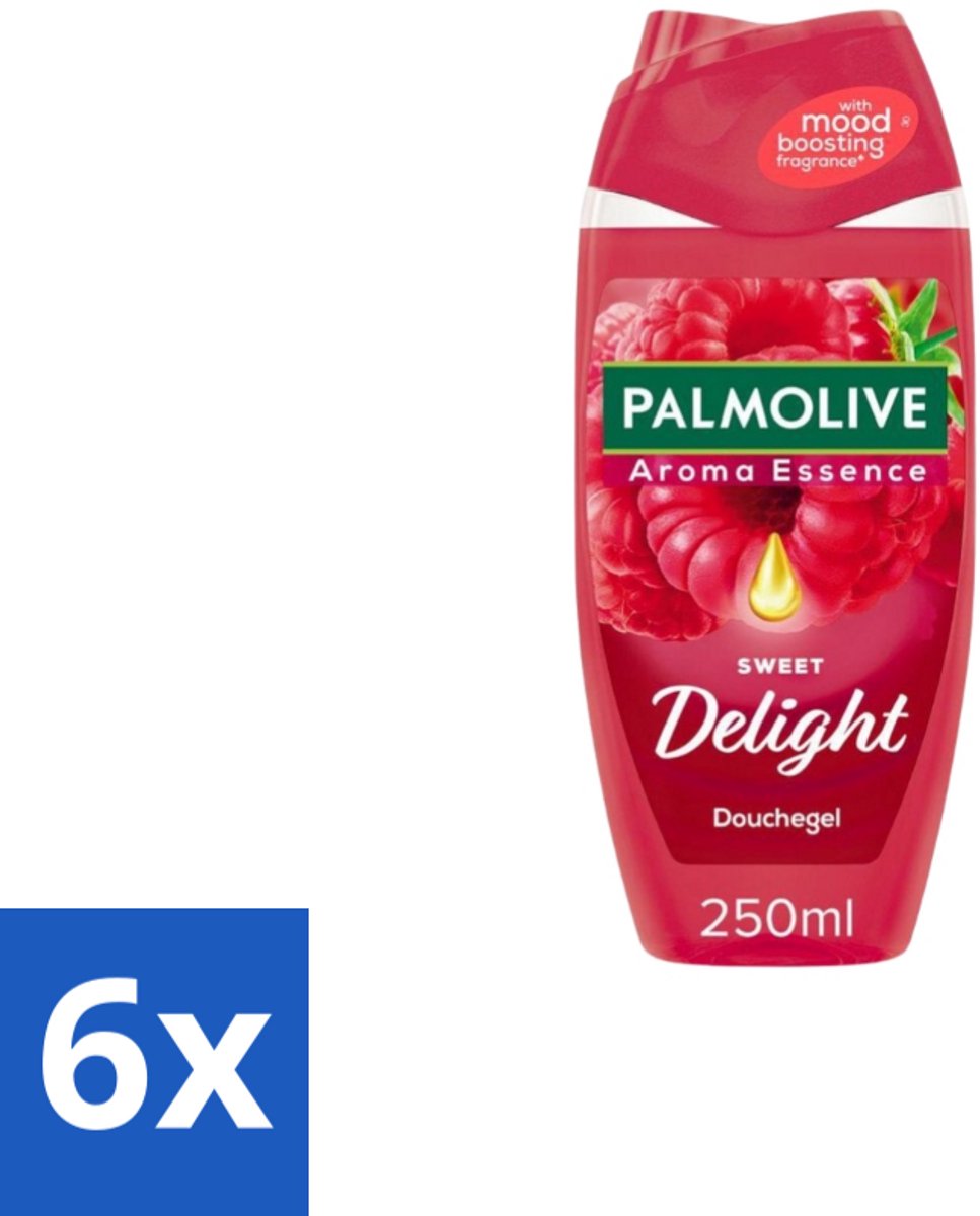 6 x Palmolive – Douchegel – Sweet Delight – 250 ml - Douchegel - Fruitige Geur - Reiniging - Verzorging - Huidverzorging