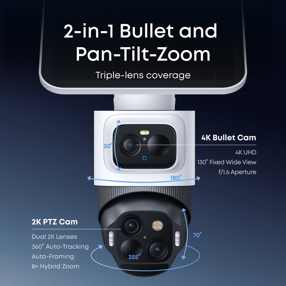 Eufy SoloCam S4 Kogel (vorm) IP-beveiligingscamera Binnen & - afbeelding 2