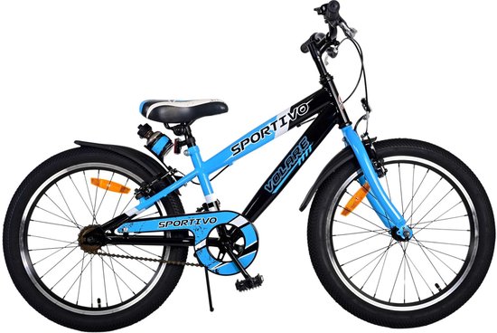 Volare Sportivo Kinderfiets - Jongens - 20 inch - Blauw - Twee handremmen - Met gratis kabelslot — afbeelding 2