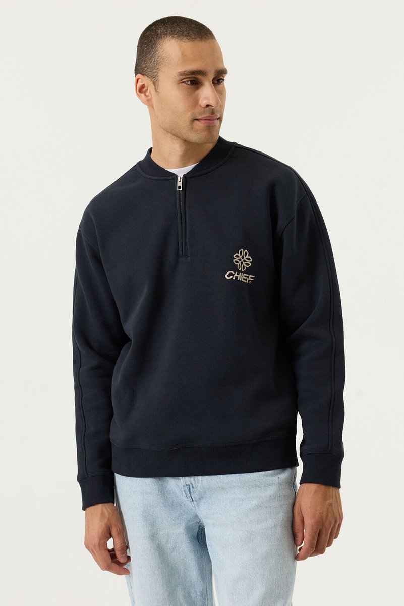 Chief Heren Sweater Zwart - Maat M