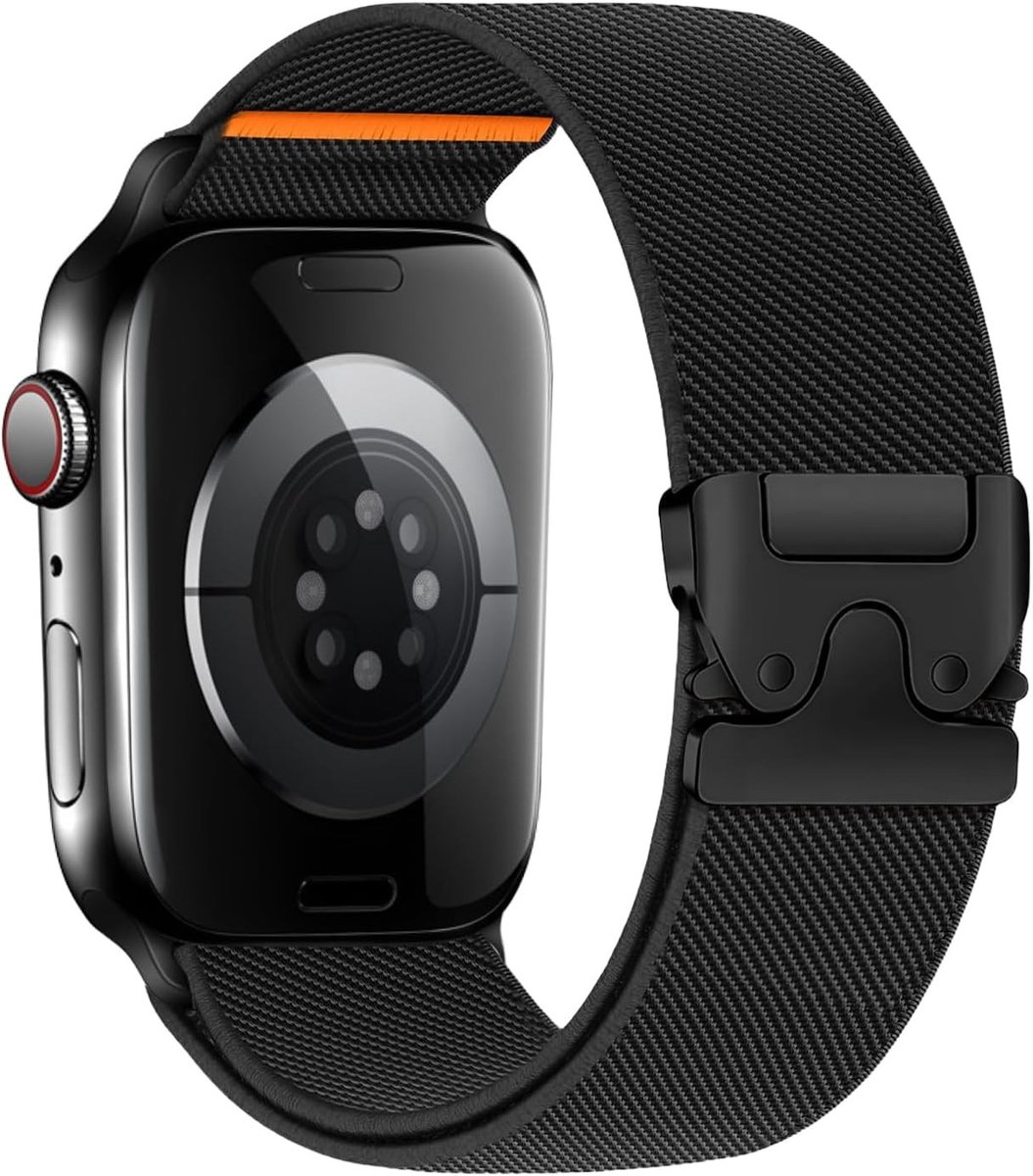 Nylon Horlogeband voor Apple Watch Series 11, Sportieve Vervangband met RVS Gesp, Geschikt voor 38 mm/40 mm/41 mm, Unisex Armband voor Activiteiten en Dagelijks Gebruik