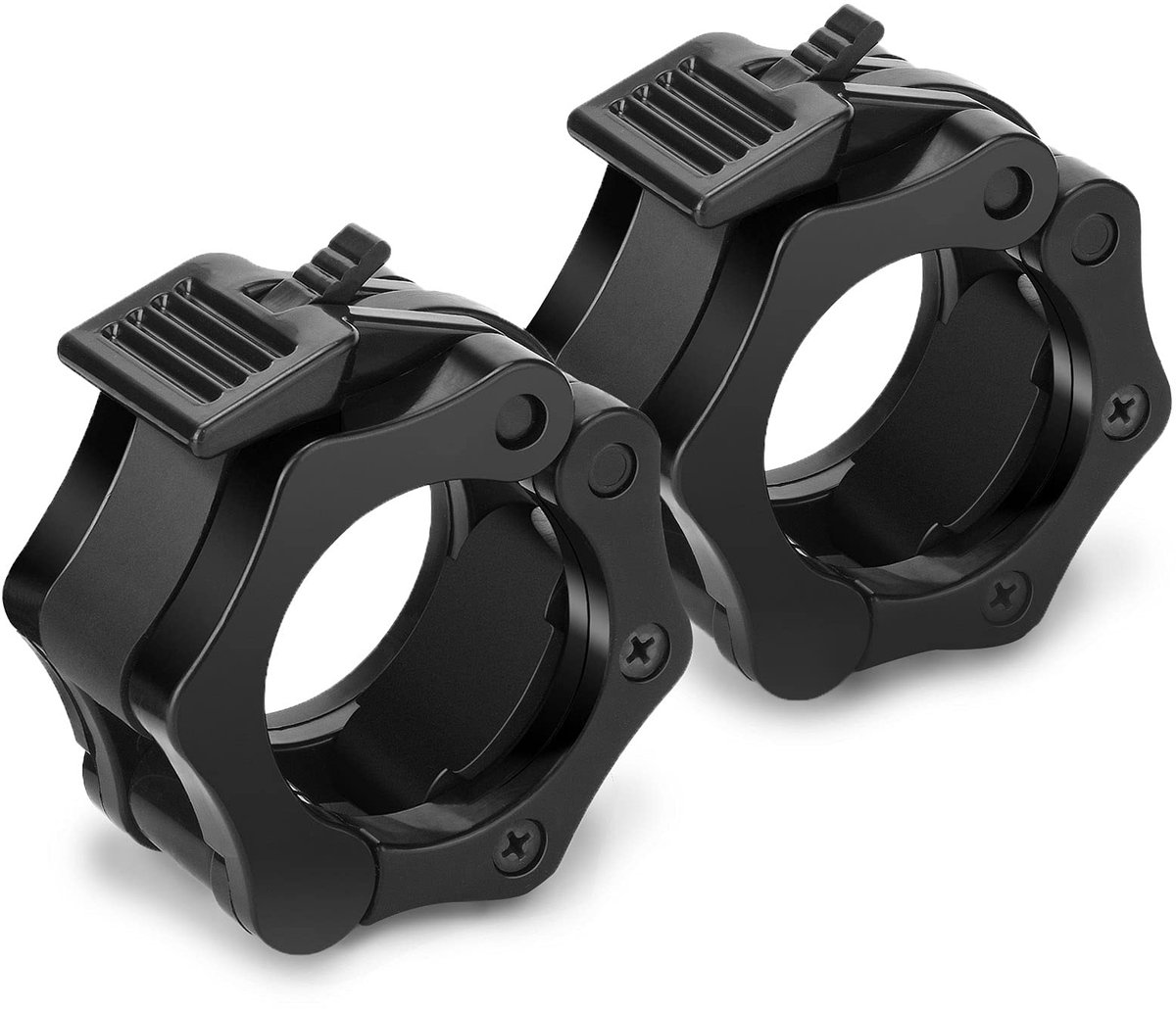 Elzusha - Set van 2 Snelspanklemmen voor Halters - Zwart