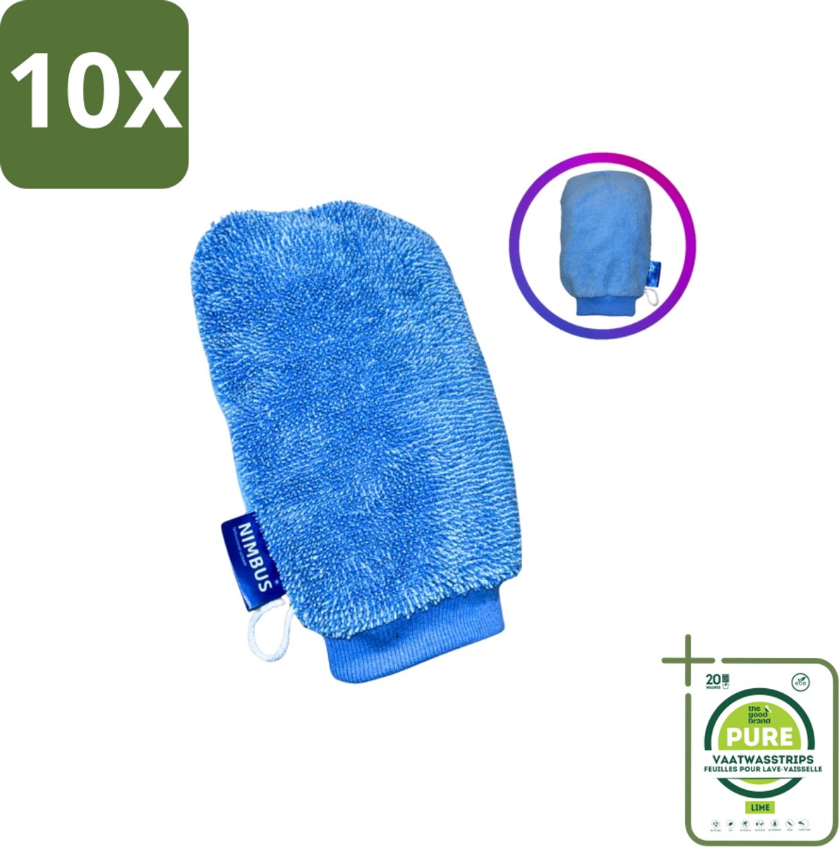 10 x NIMBUS Magic Schoonmaakhandschoen - Grootverpakking - Schoonmaken - Handschoen - Vuil Verwijderen - Stof Verwijderen - Reiniging