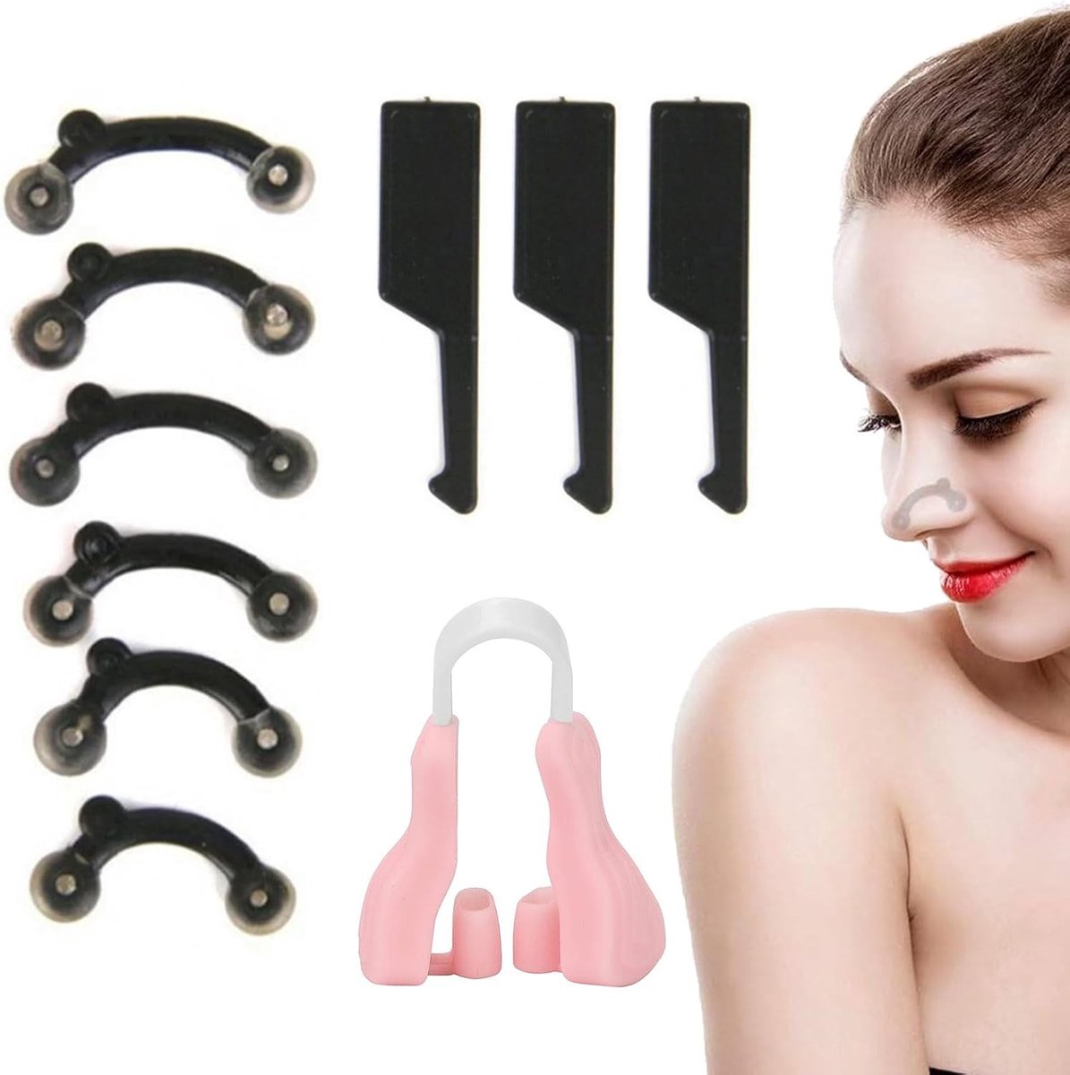 Nose Shaper en Lifter Clip voor een Perfecte Neusvorm, Siliconen Neusclips en Massagers voor een Mooie Neusbrug