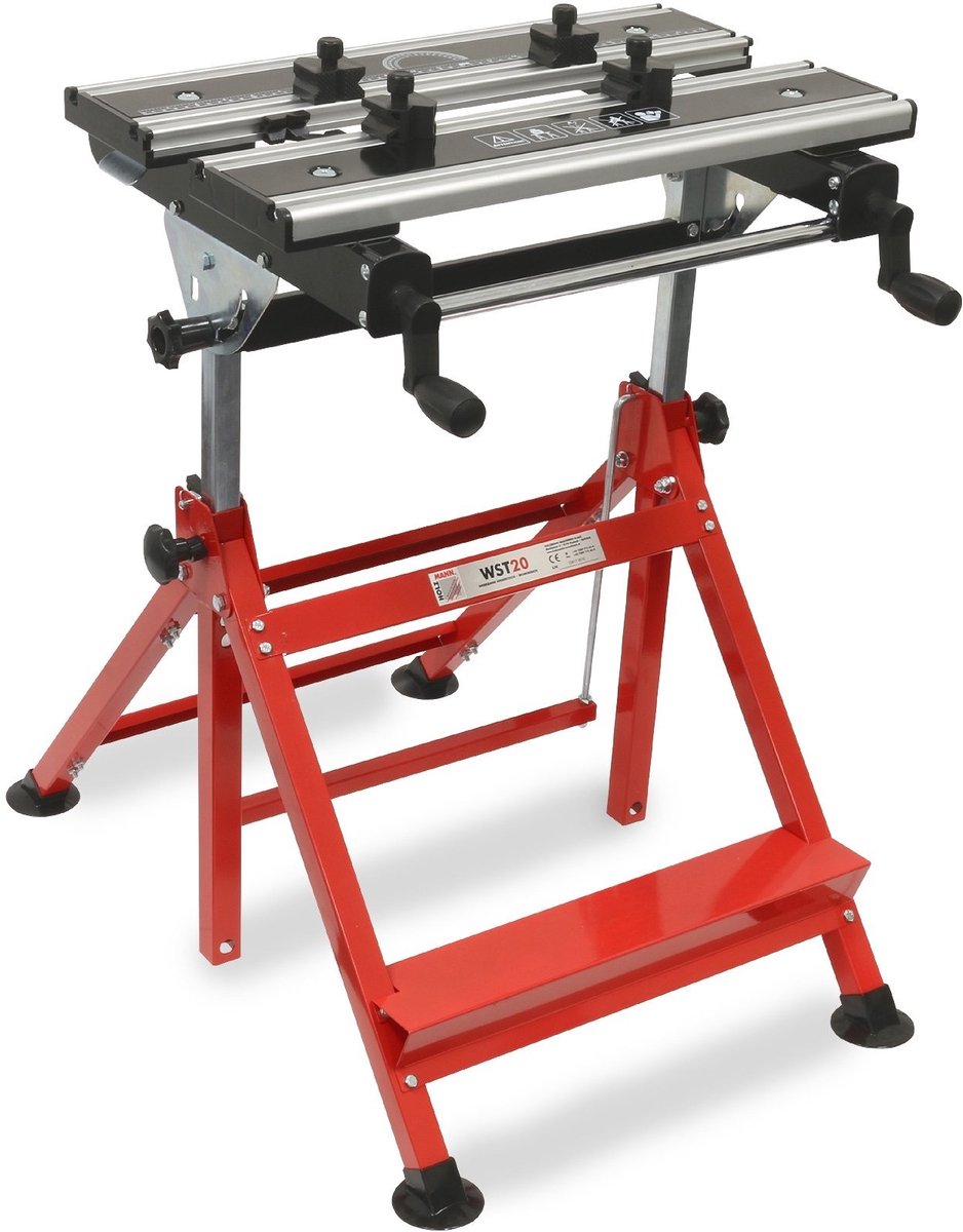 Elzusha - Werkbank 740 x 735 x 550 mm Rood