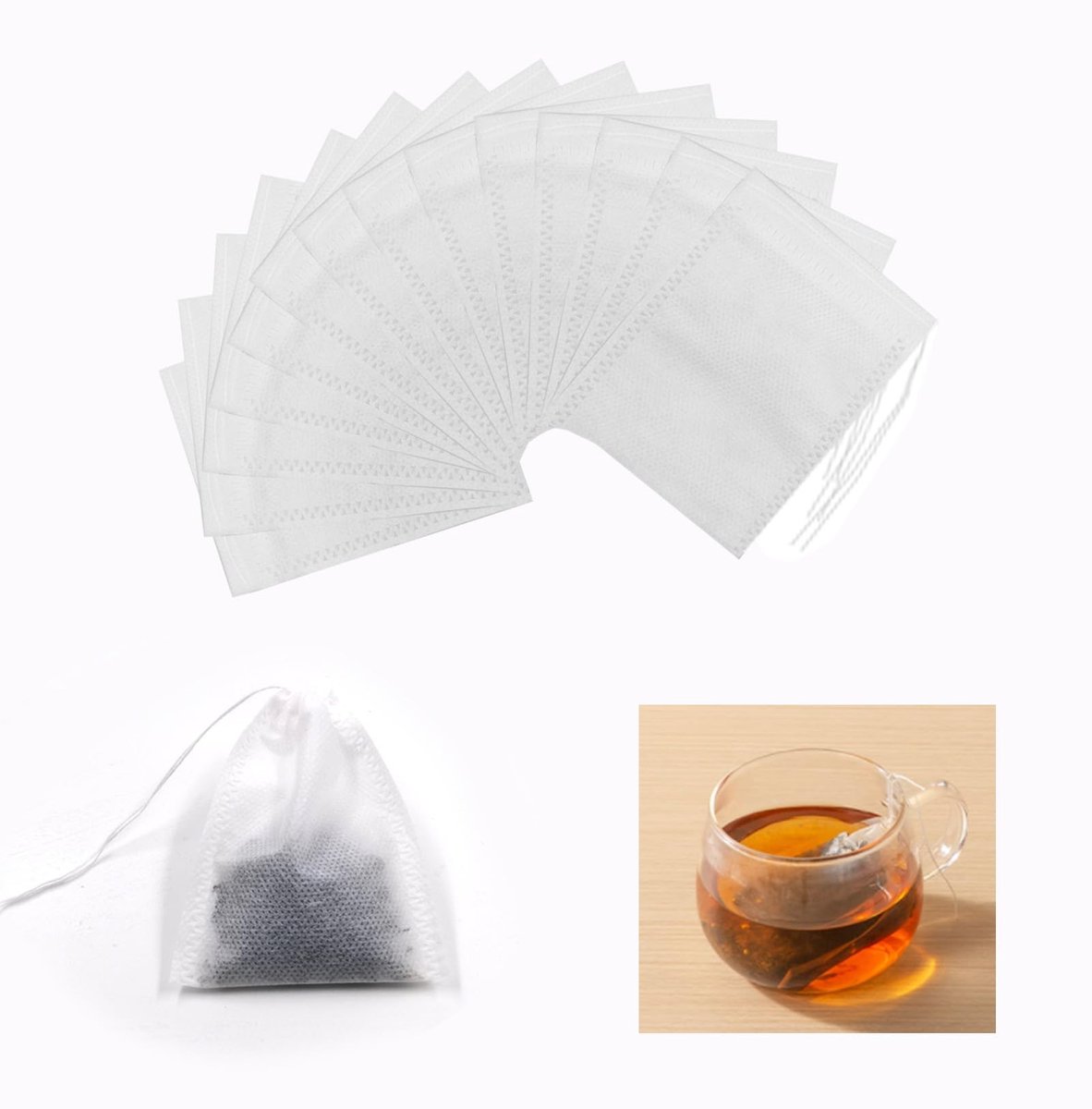 Elzusha - Herbruikbare Theefilter, 400 Stuks