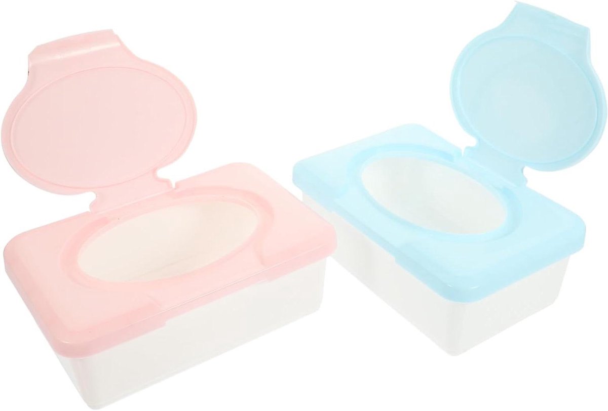 Babydoekjes Houder - Draagbare Dispenser - Onderweg Hygiëne - Herbruikbaar en Lichtgewicht - 19x12 cm - Diverse Kleuren