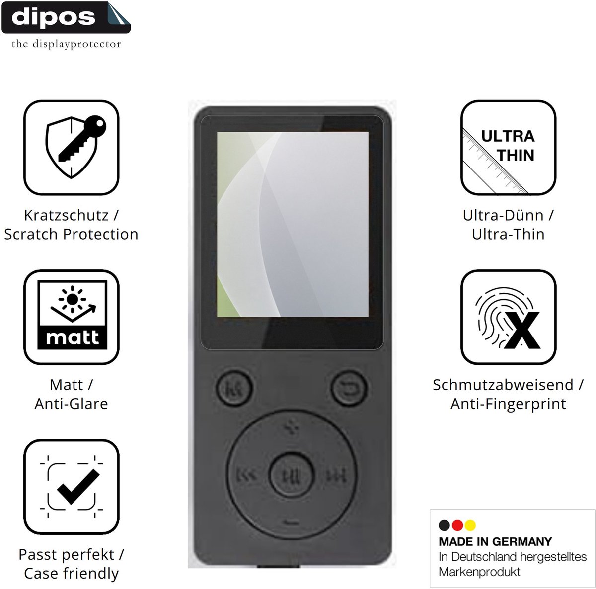 dipos – 4x Matte Beschermfolie geschikt voor ViiRou SL2 | Krasbestendige & antireflecterende Screenprotector Ultra-Thin
