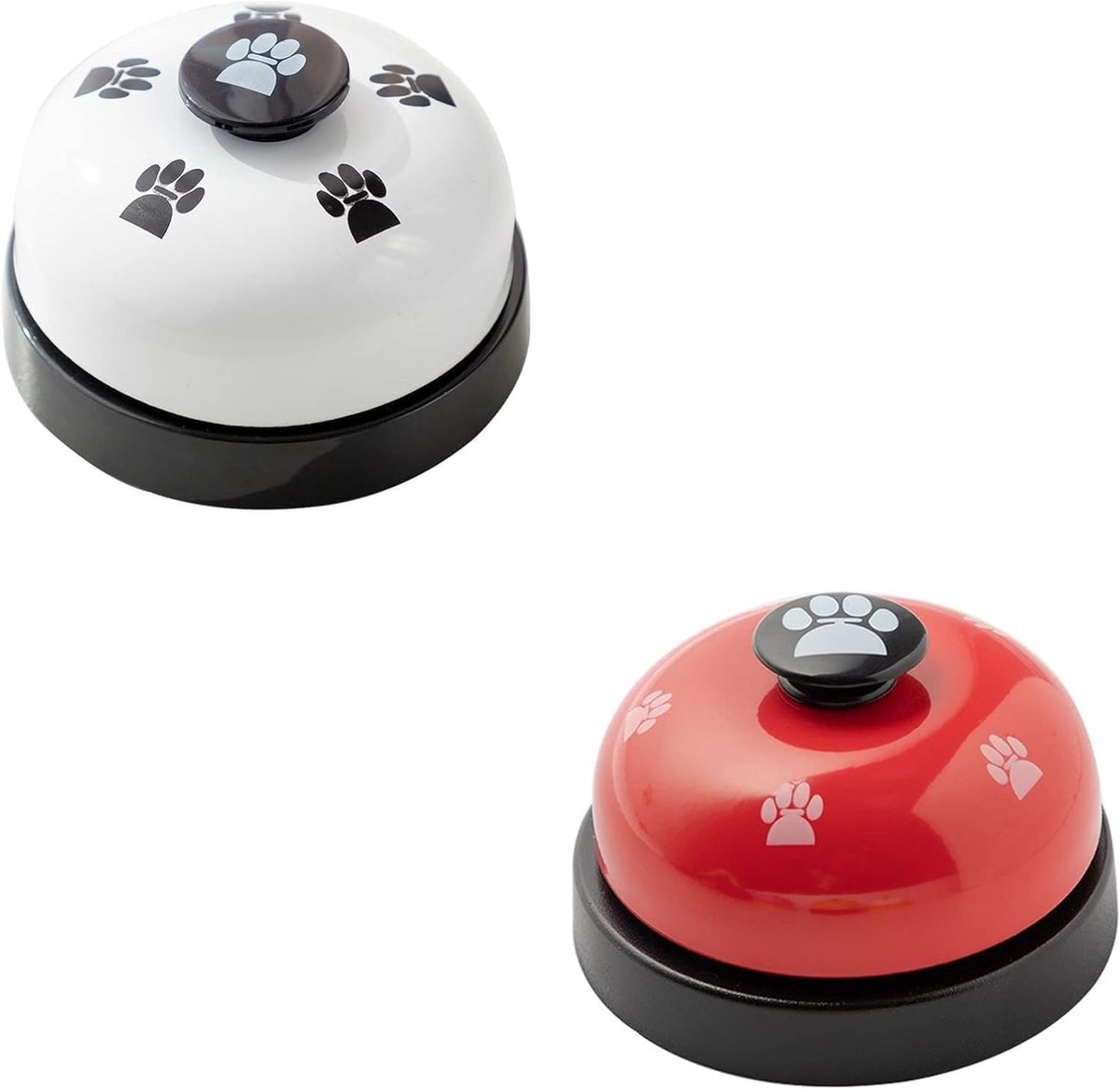 2 Stuks Hondenbel, Deurbel voor Honden, Trainingsbel voor Huisdieren, Potty Training met Grote Knop