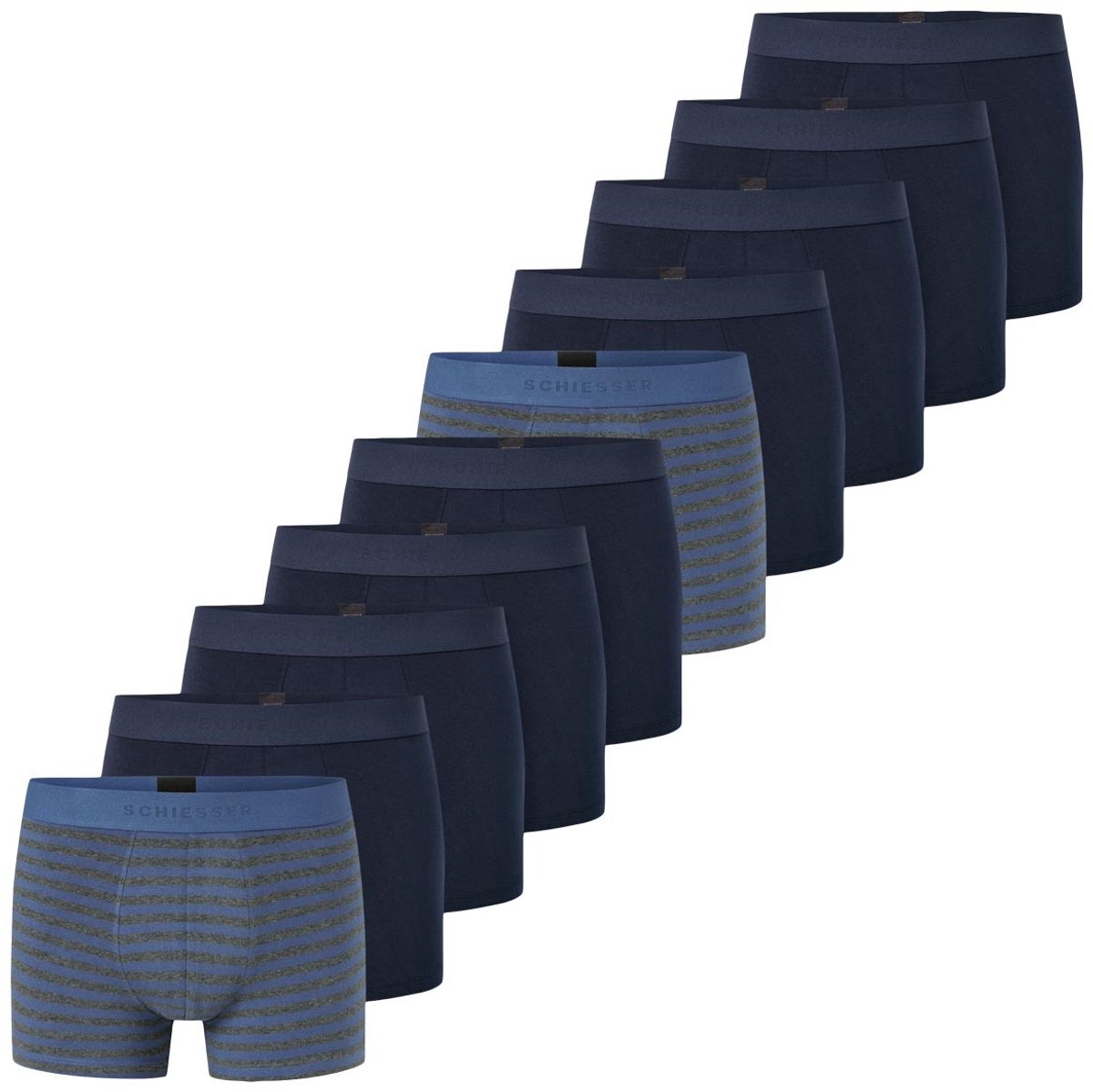 Schiesser Heren retro short / pant 10 pack 95/5 Cotton