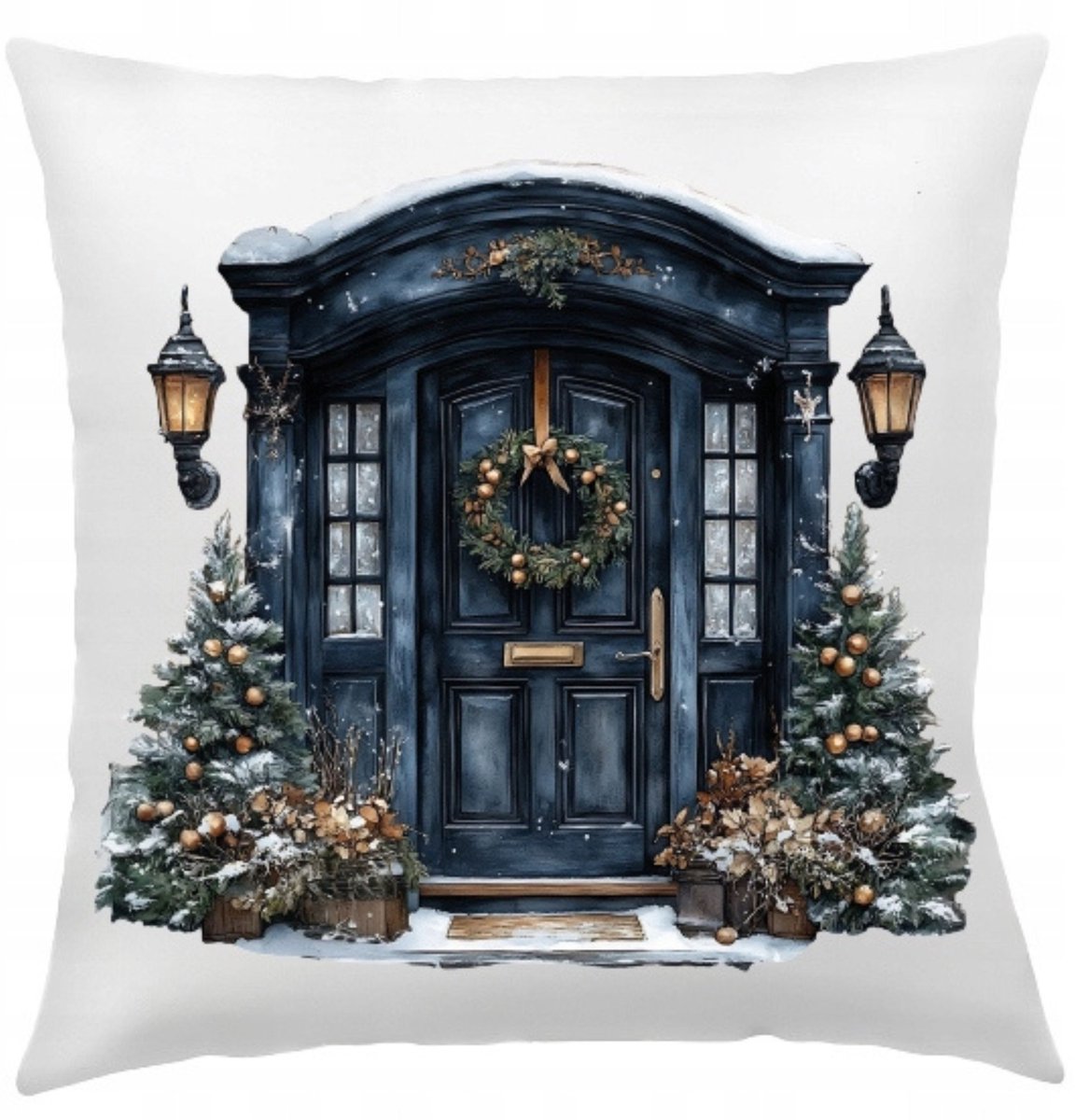 Kerst Kussenhoes 40x40 cm - Decoratief en Sfeervol voor de Woonkamer