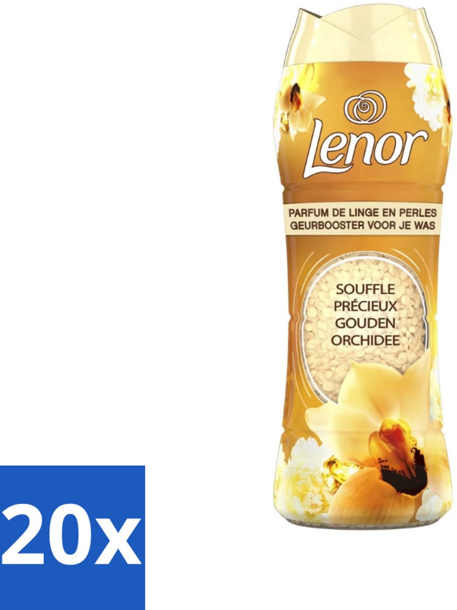 20 x Lenor - Geurbooster - Gouden Orchidee - 22 Wasbeurten - Geurbooster Was - Geur In Was - Geur In Kleding - Wasgeur - Geur In Wasmachine