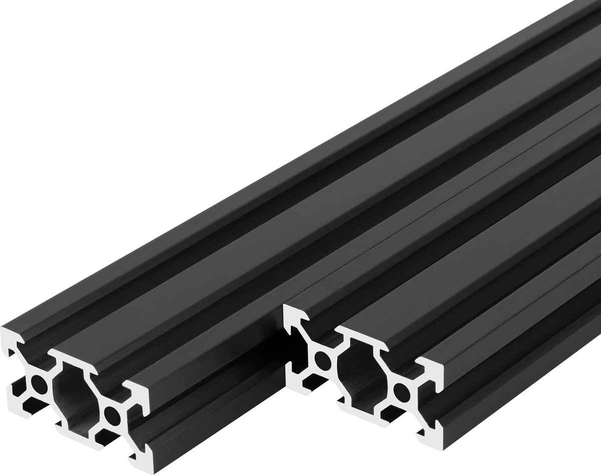 2 stuks 300 mm 2040 V-sleuf, Europese standaard, geanodiseerde lineaire rail, 20 x 20 cm, aluminium profiel voor - ShopVlot