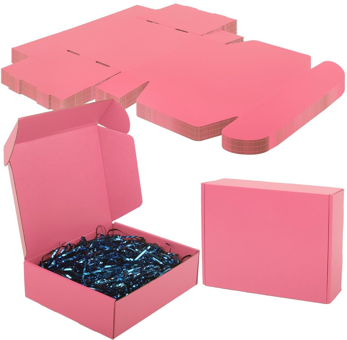 Elzusha - Kartonnen Verzending Dozen - 15 Stuks - Roze