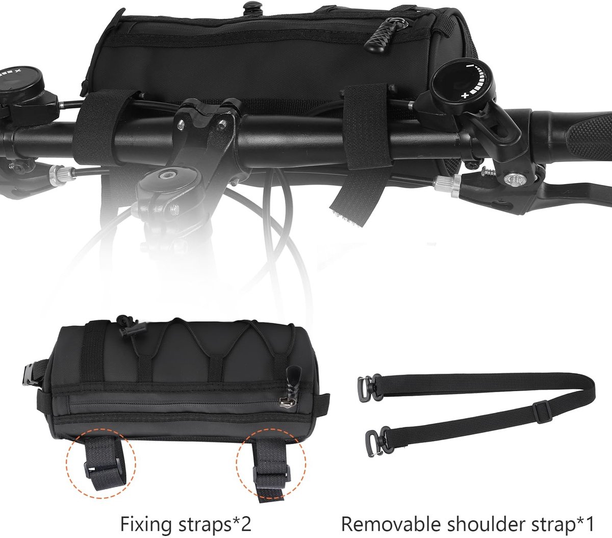 Elzusha - Fietshandvat Tas met 2.5 Liter Capaciteit