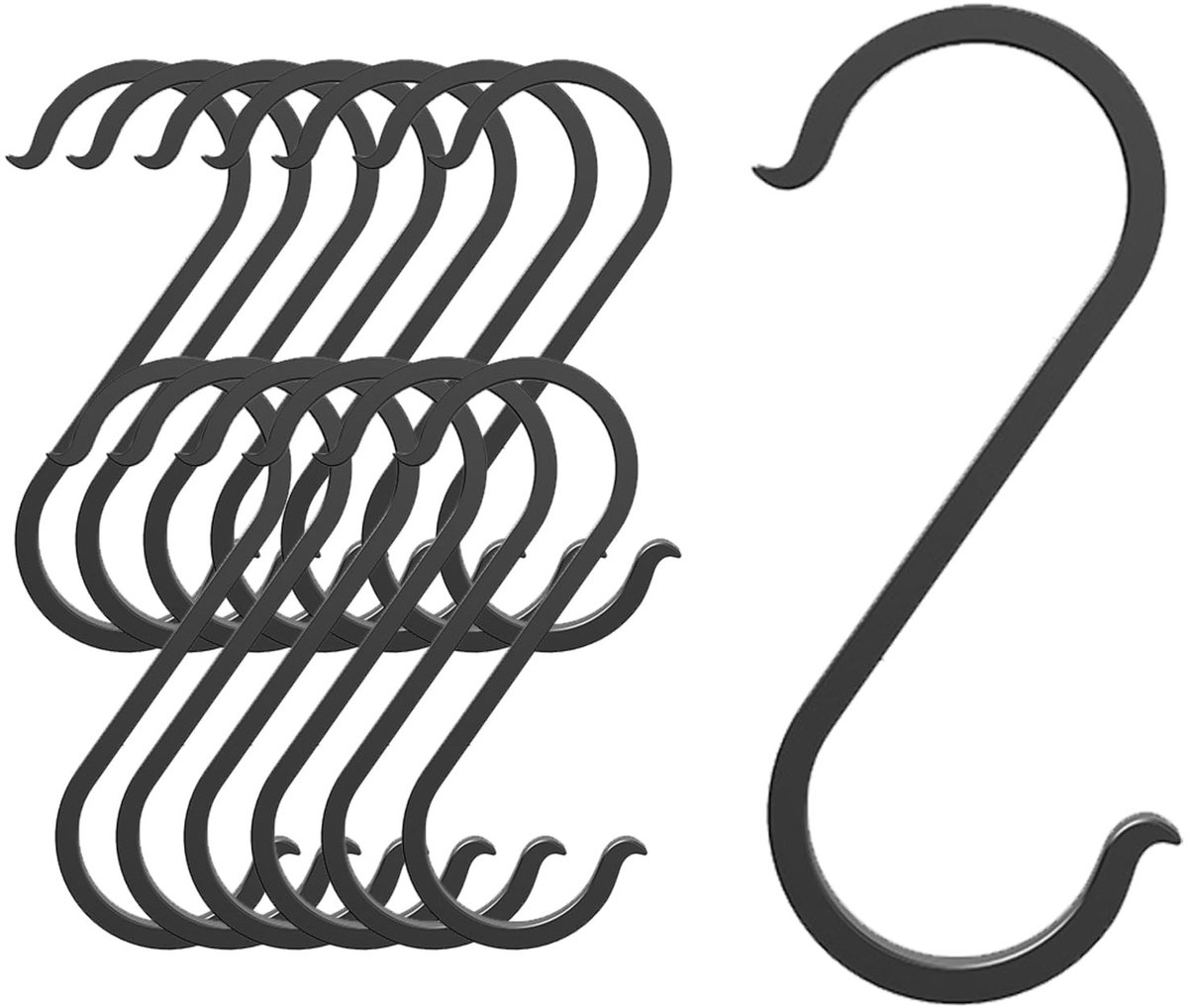 Elzusha - Set van 12 Universele S-Vormige Haken voor Organisatie