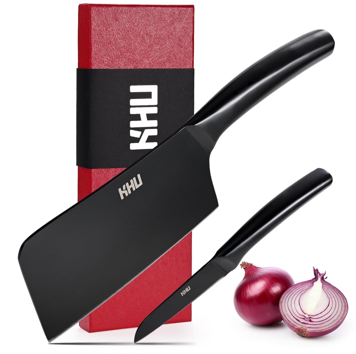 Elzusha - 2-delige Keukenmes Set met Ergonomische Handgreep en Cleaver