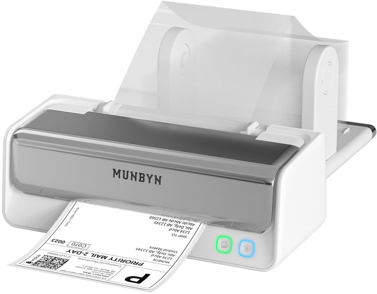 Elzusha - Draadloze Bluetooth Thermische Labelprinter voor Kleine Bedrijven