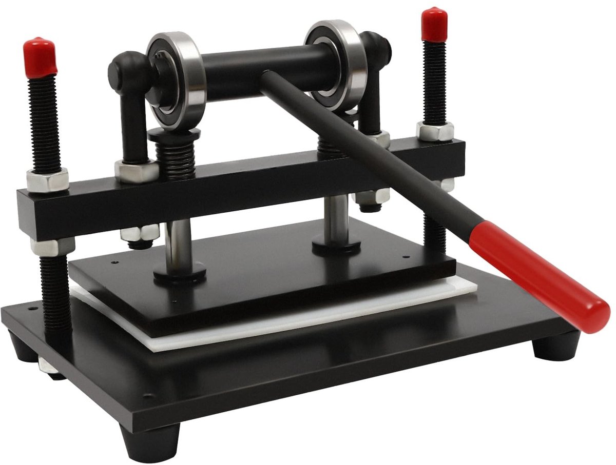 Elzusha - Handmatige Leer Snijmachine - Voor Leer en Stoffen - Zwart