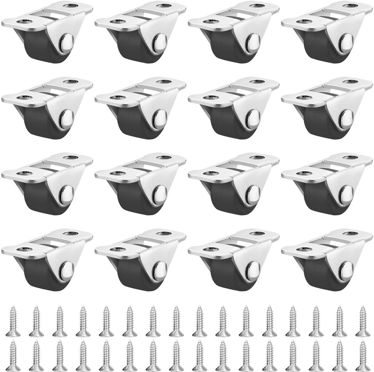 Elzusha - Set van 16 Mini Vloerenwielen voor Meubels