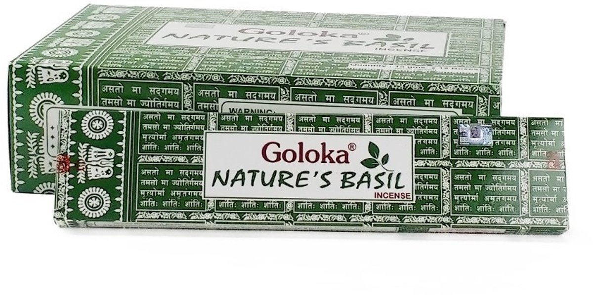 Elzusha - Natuurlijke Basil Wierook in Doos van 12 Stuks