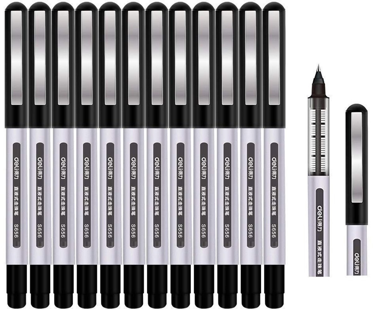 Elzusha - Set van 12 Rollerball Pennen met 0.5mm Punt