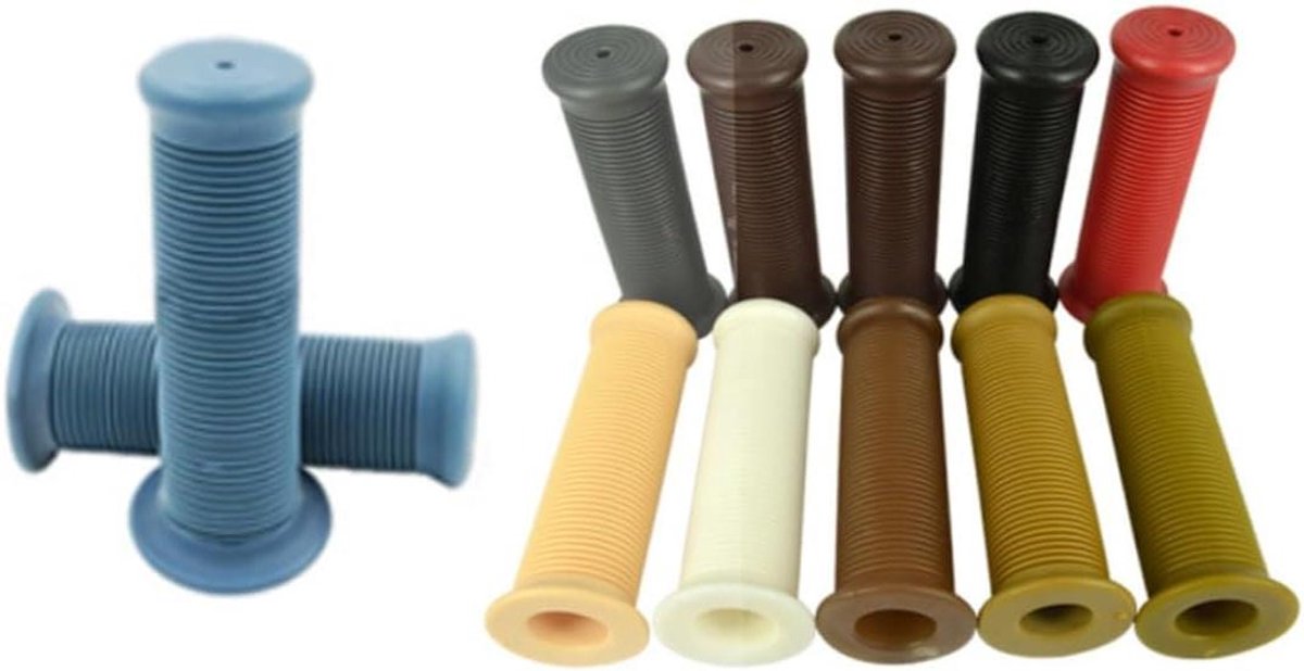 Fietsgrepen Paar - Stuur Handvatten - Comfortabel Fietsen - Ergonomisch Ontwerp - Universeel 25-28mm - Bruin